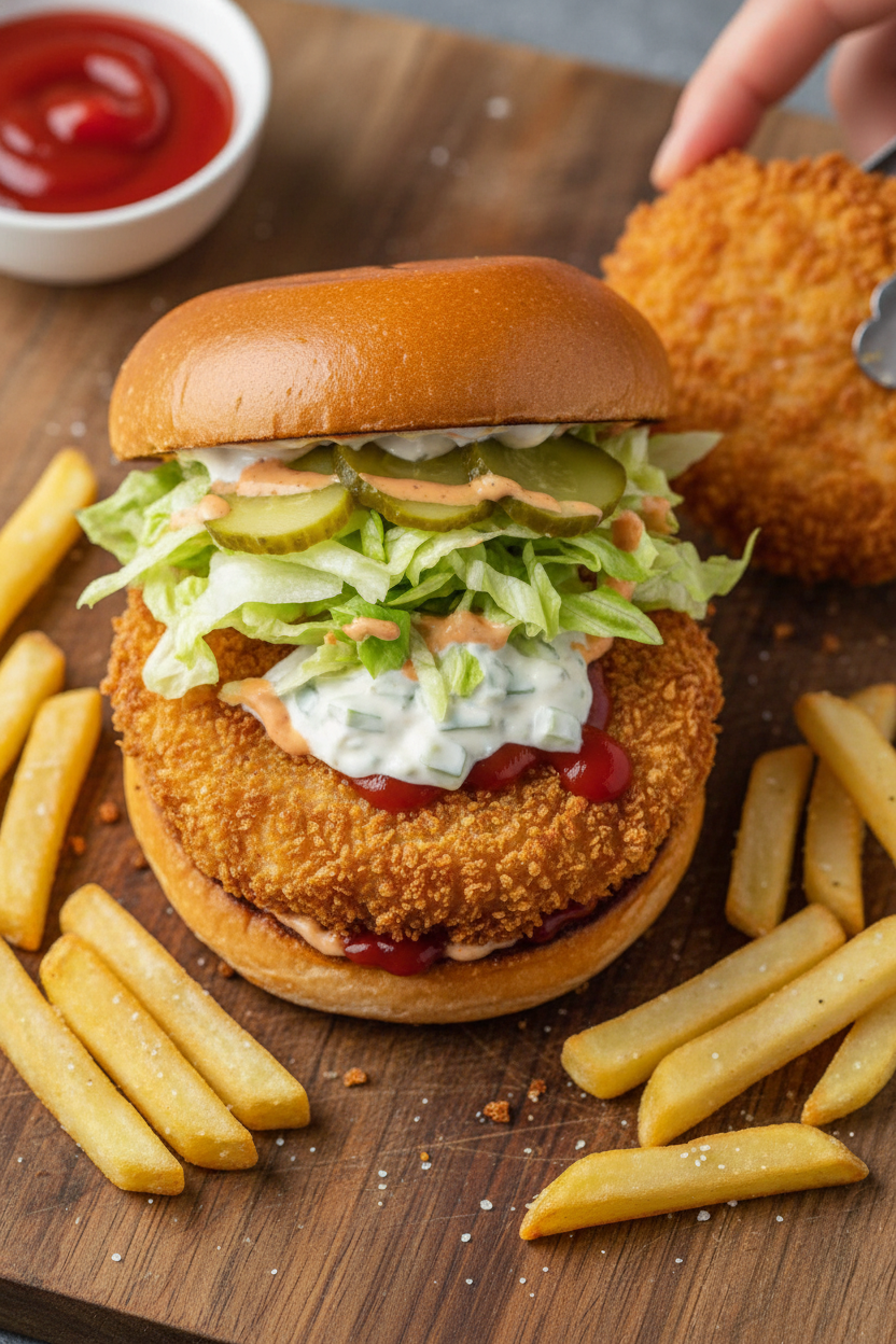 Crispy Prawn Burgers