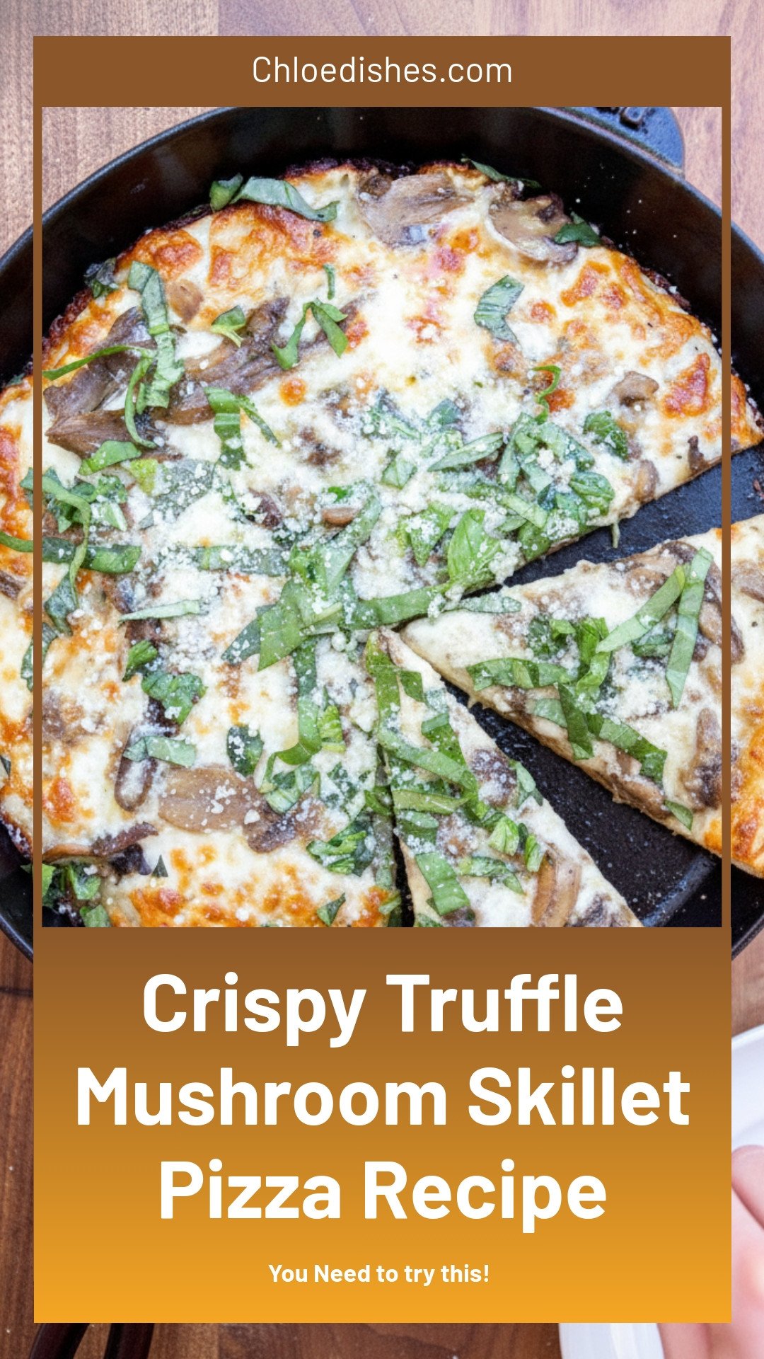 Trader Joe's Tuesday: Crispy Truffle Cheesy Mushroom Skillet Pizza | Caroline Chambers