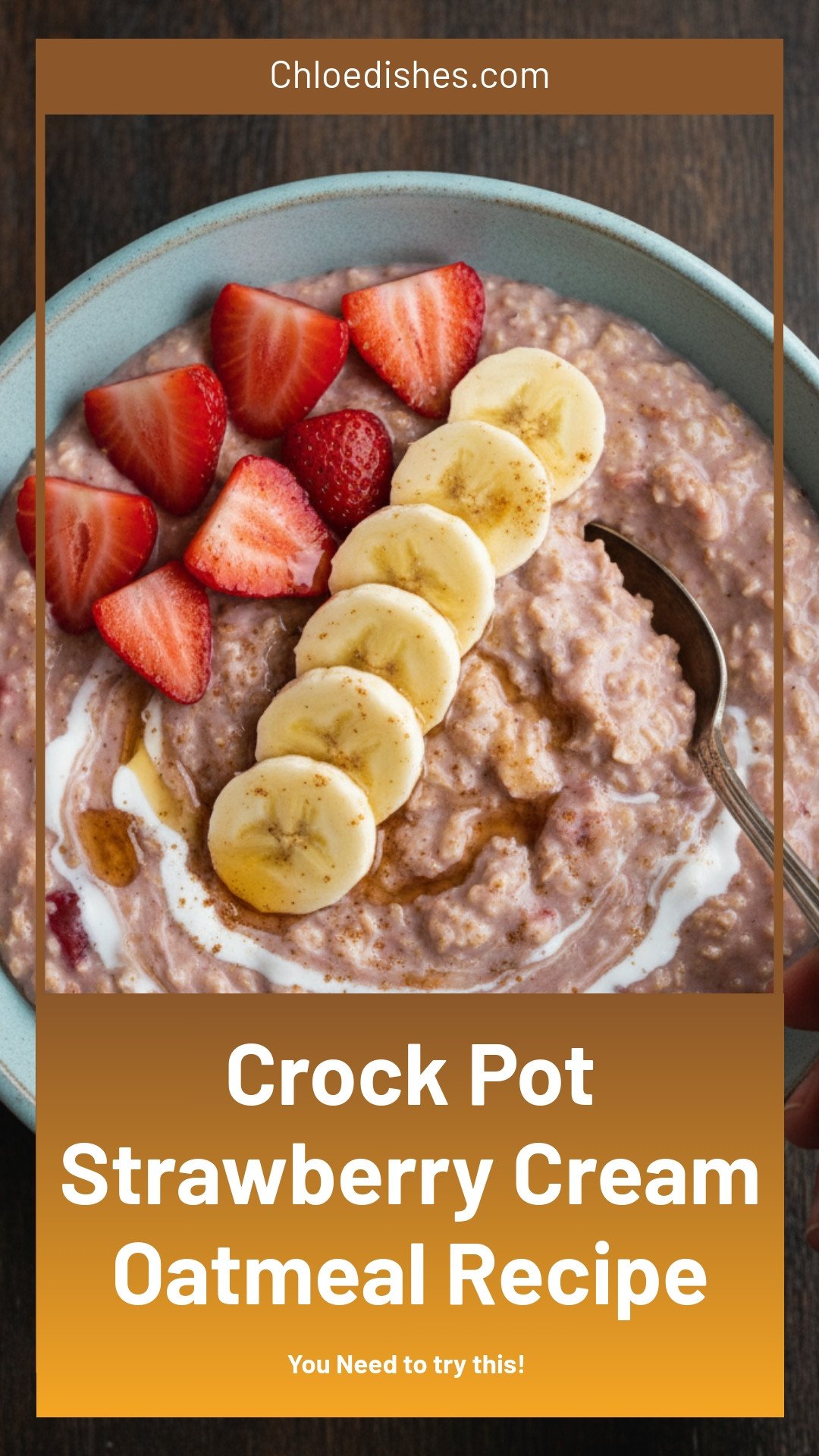 Crock-Pot Strawberry and Cream Oatmeal Recipe