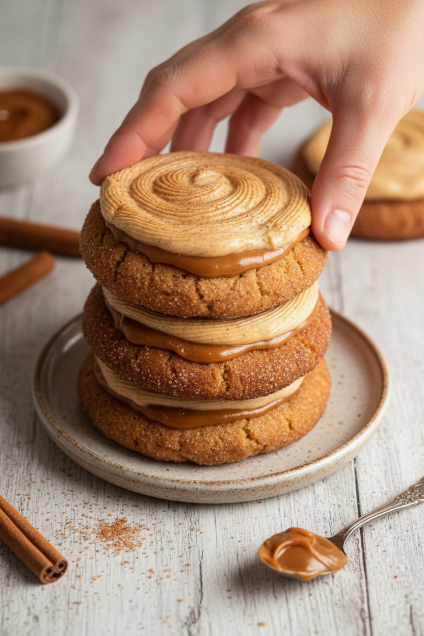 Crumbl Churro Dulce De Leche Cookies
