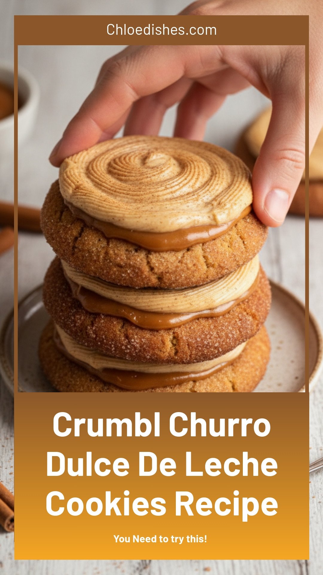 Crumbl Churro Dulce De Leche Cookies