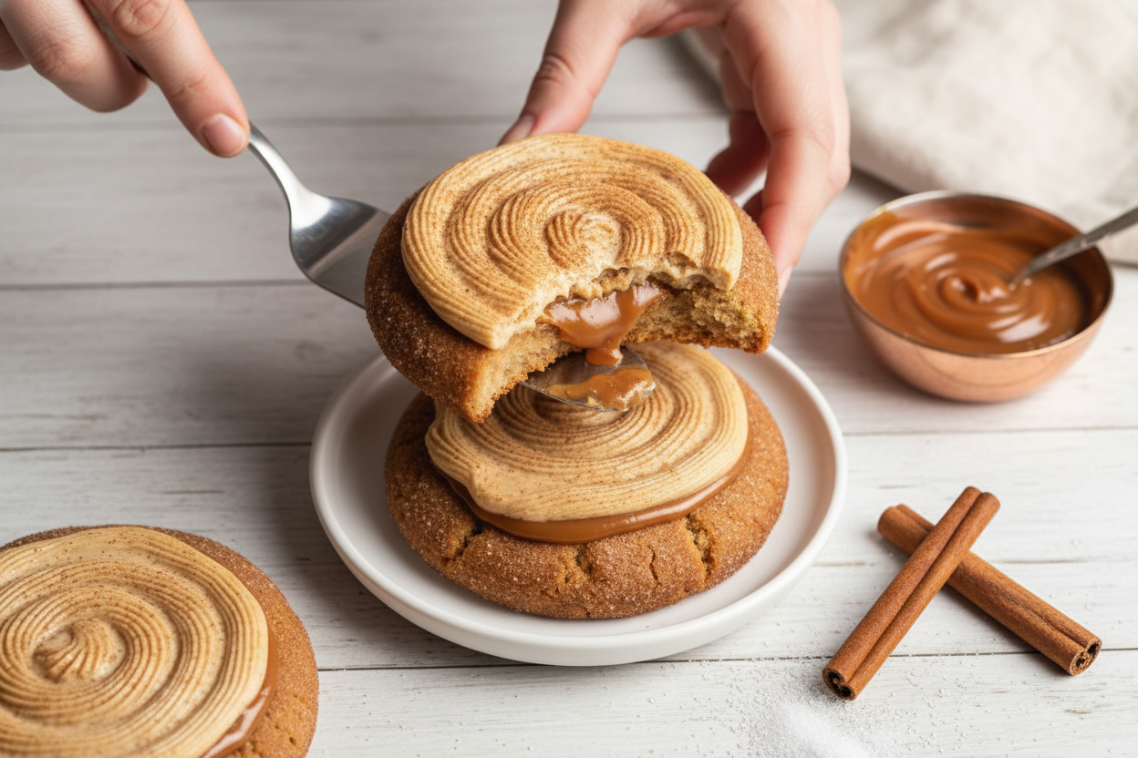 Crumbl Churro Dulce De Leche Cookies Recipe