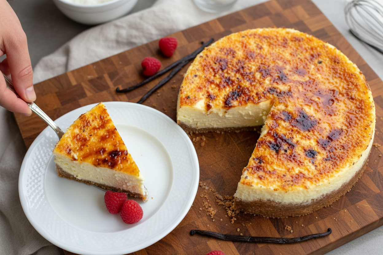 Crème Brûlée Cheesecake Recipe for Creamy Dessert