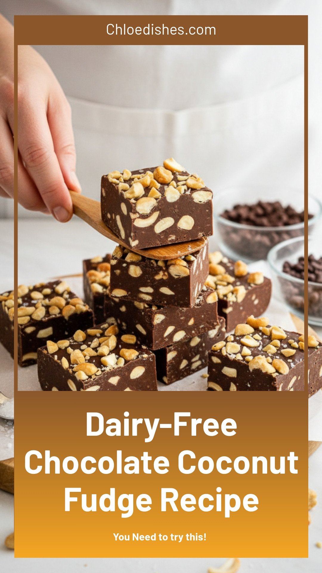 Dairy-Free Chocolate Coconut Fudge