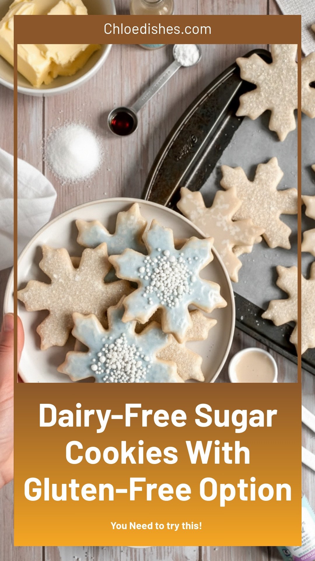Dairy-Free Sugar Cookies (Gluten-Free Option)