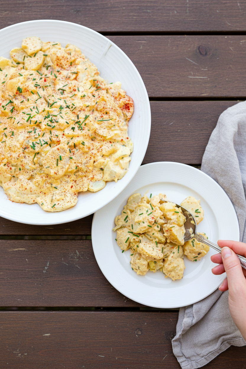 Deviled Egg Potato Salad | Caroline Chambers