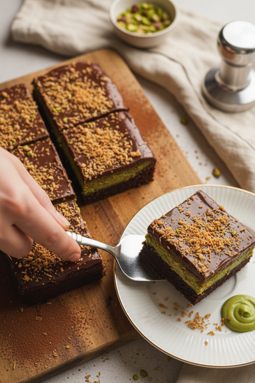 Dubai Chocolate Brownies (Better Than Crumbl!)