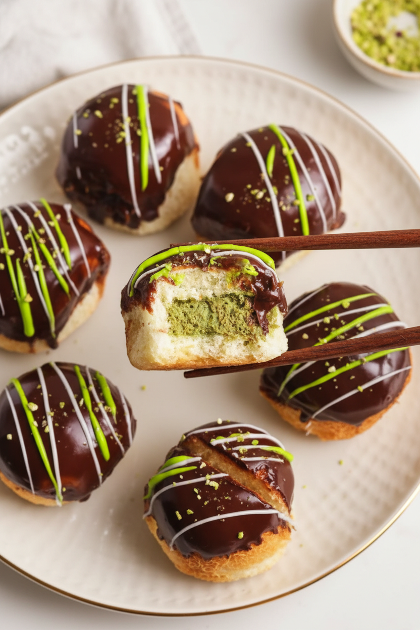 Dubai Chocolate Donut Rolls