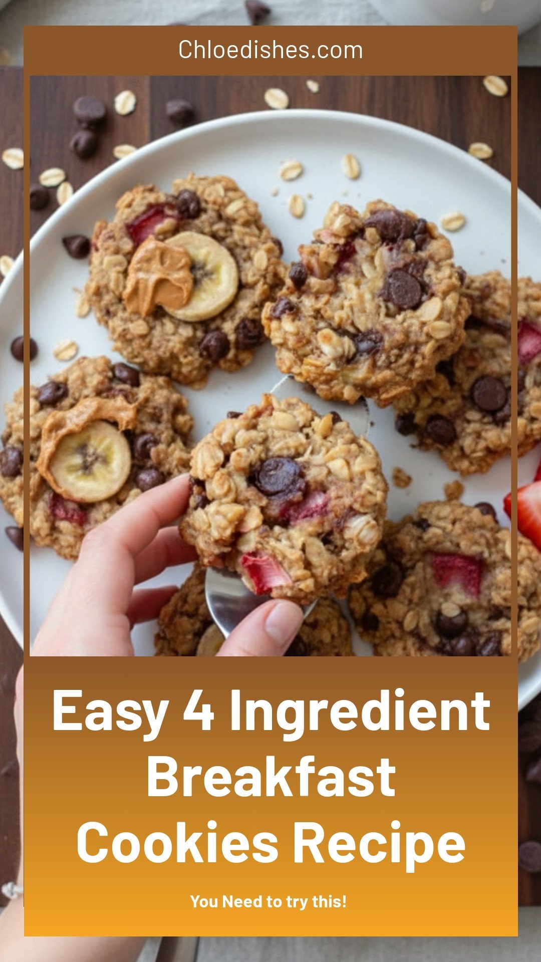 4 Ingredient Breakfast Cookies