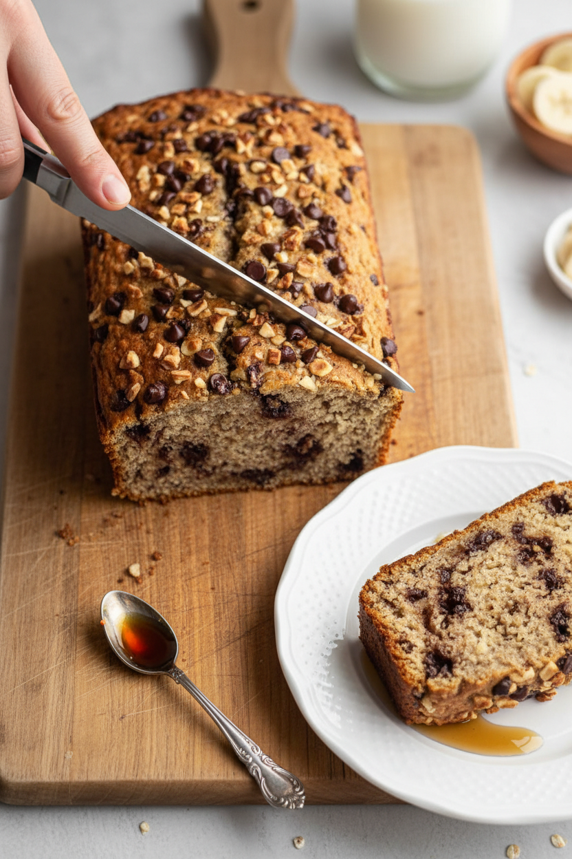 4 Ingredient Oat Banana Bread (GF + DF)