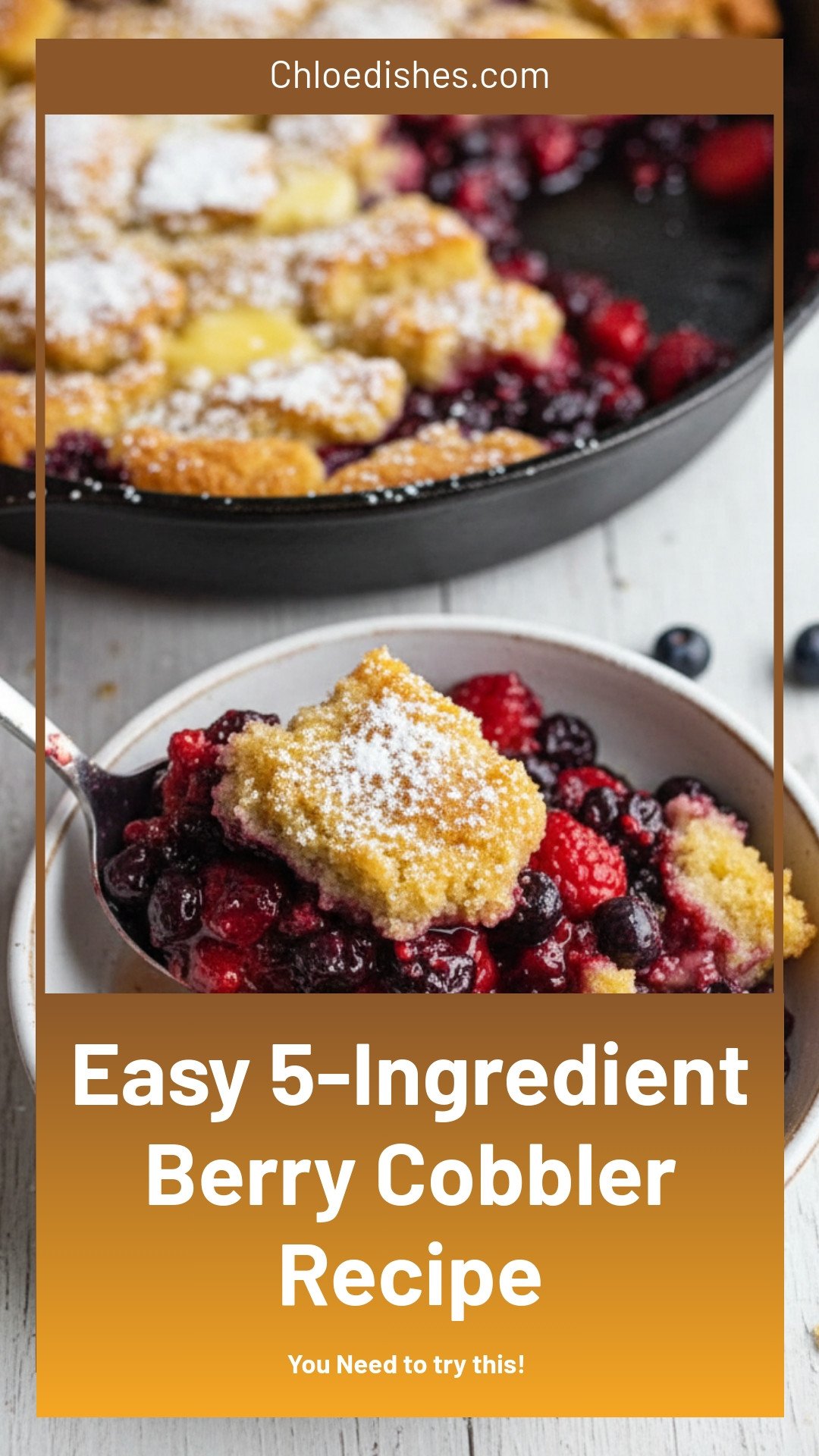 5-Ingredient Berry Cobbler | Caroline Chambers