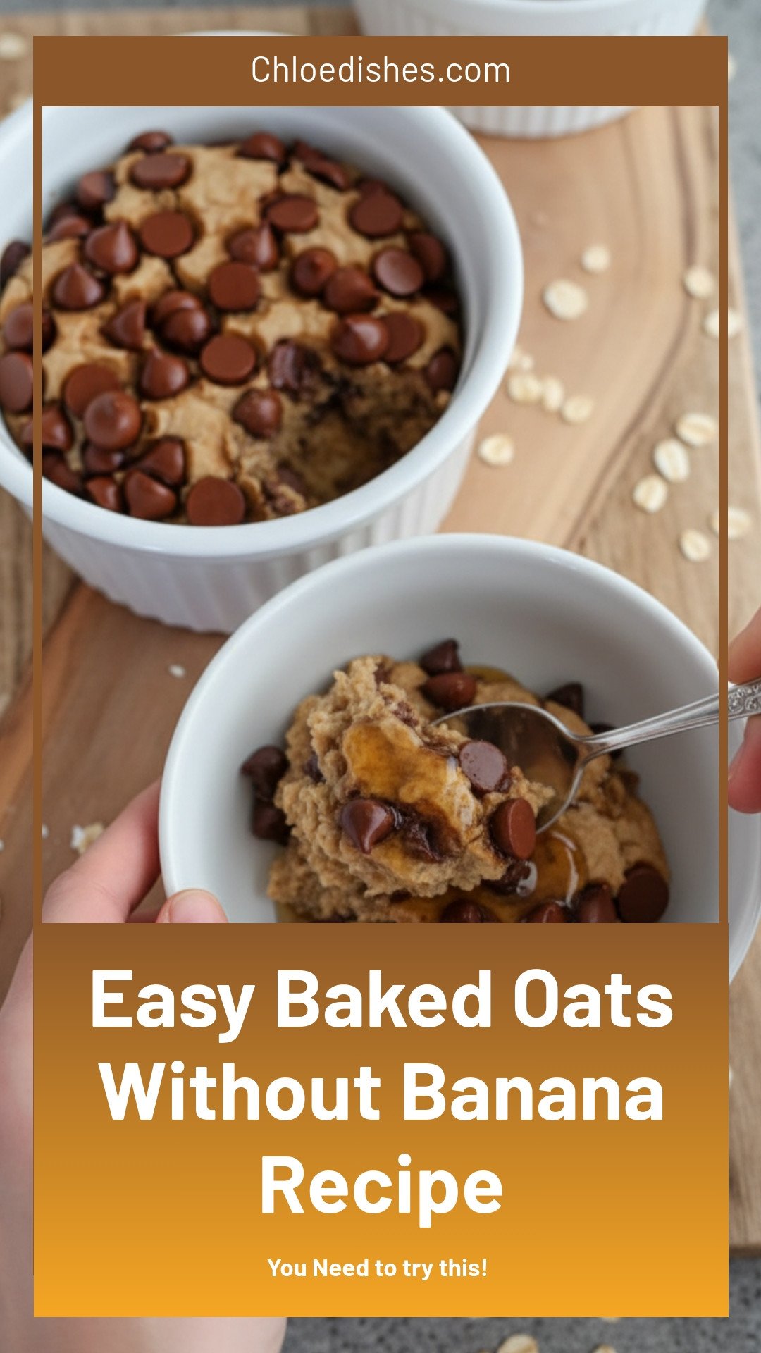 Baked Oats (No Banana)