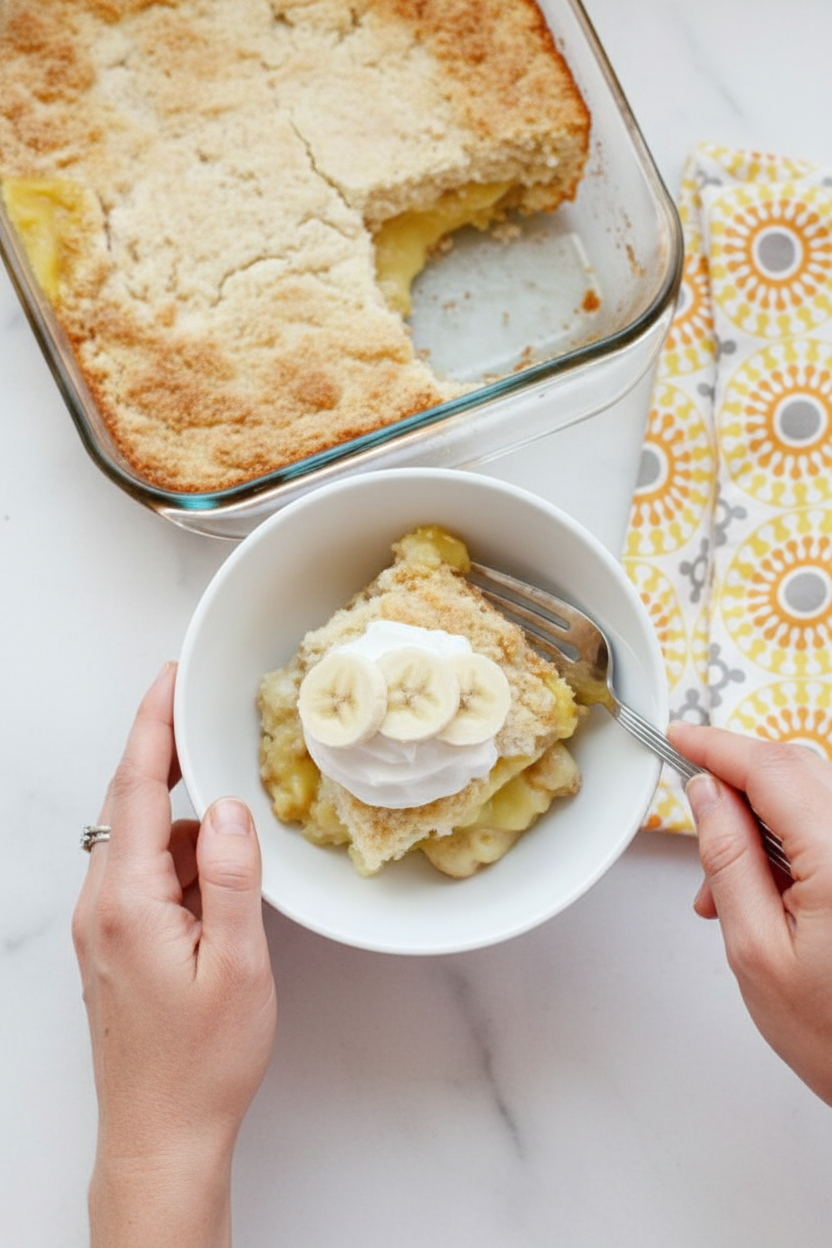How to Make Banana Pudding Dump Cake