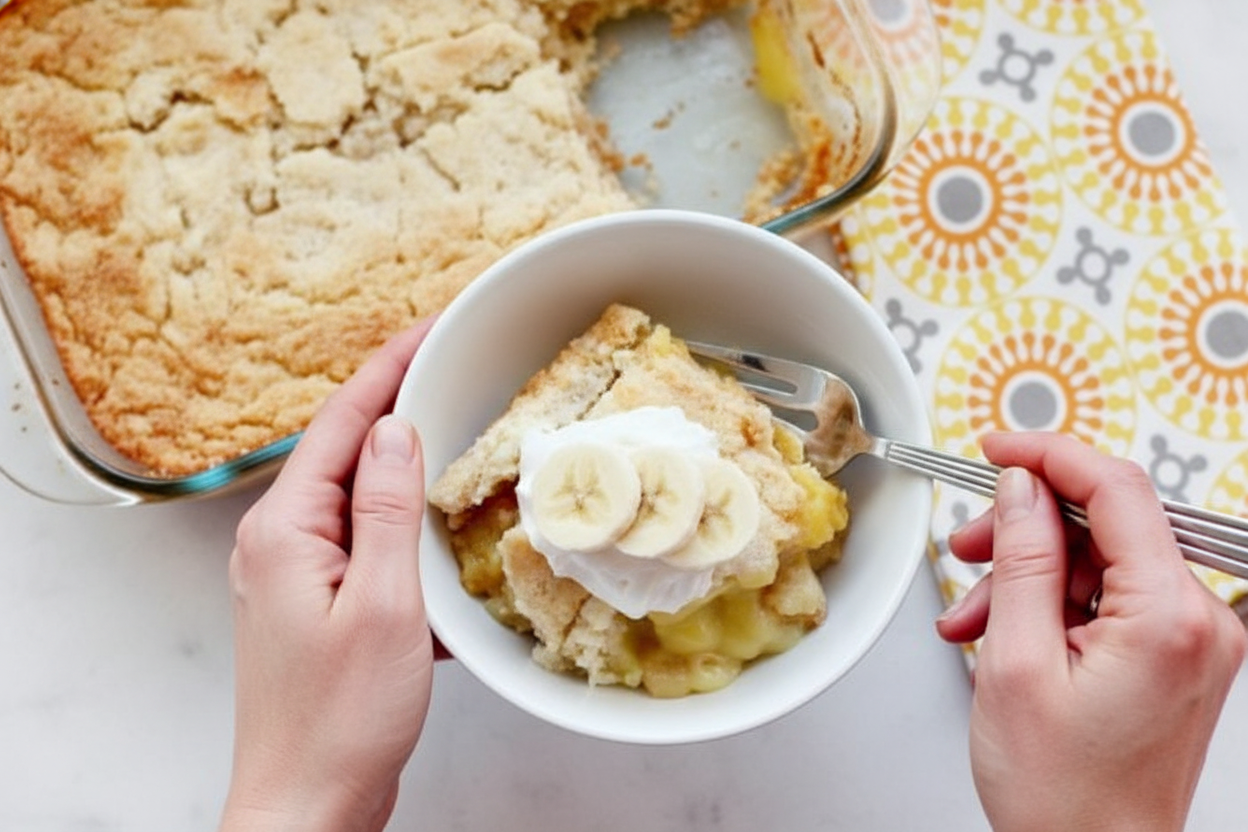 Easy Banana Pudding Dump Cake Recipe