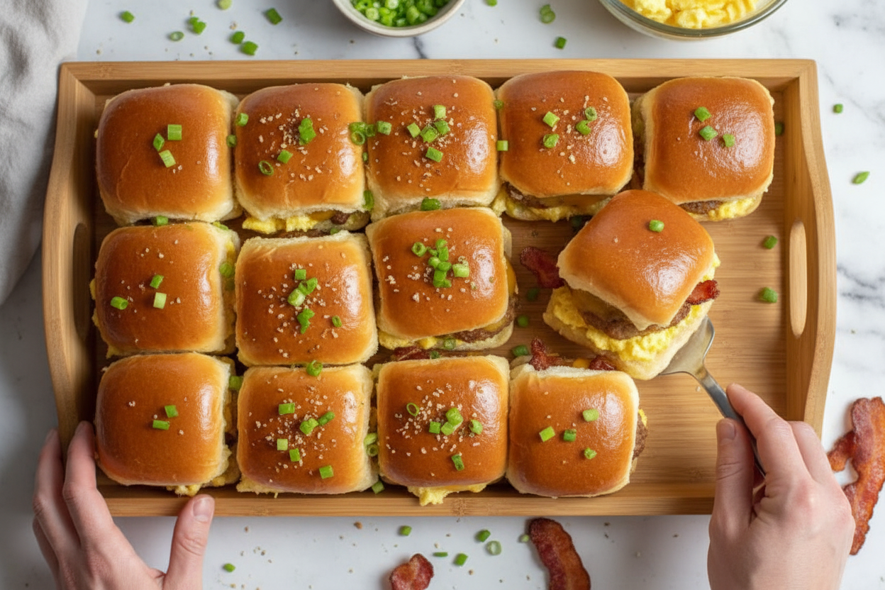 Easy Breakfast Sliders Recipe: Easy Breakfast Sliders Recipe for a Crowd