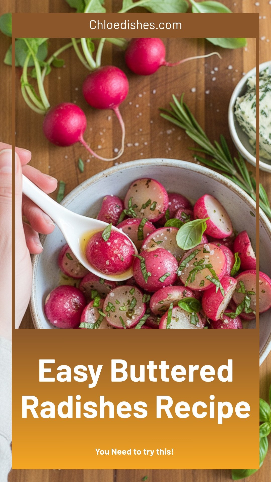 Easy Buttered Radishes Recipe
