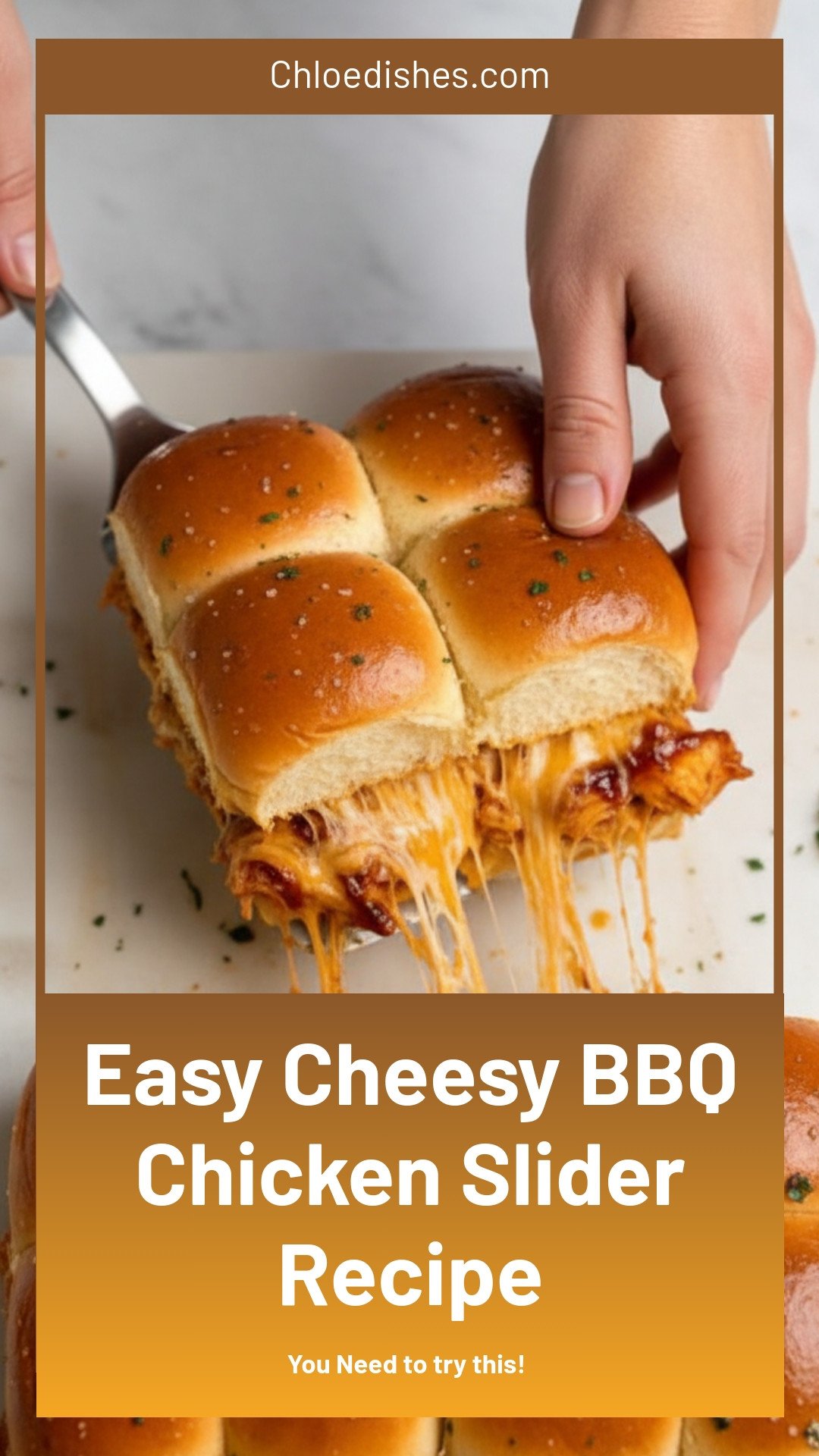 Easy Cheesy BBQ Chicken Sliders
