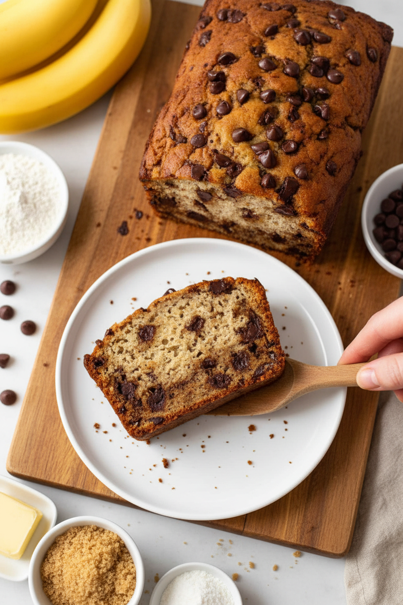 Chocolate Chip Banana Bread Recipe