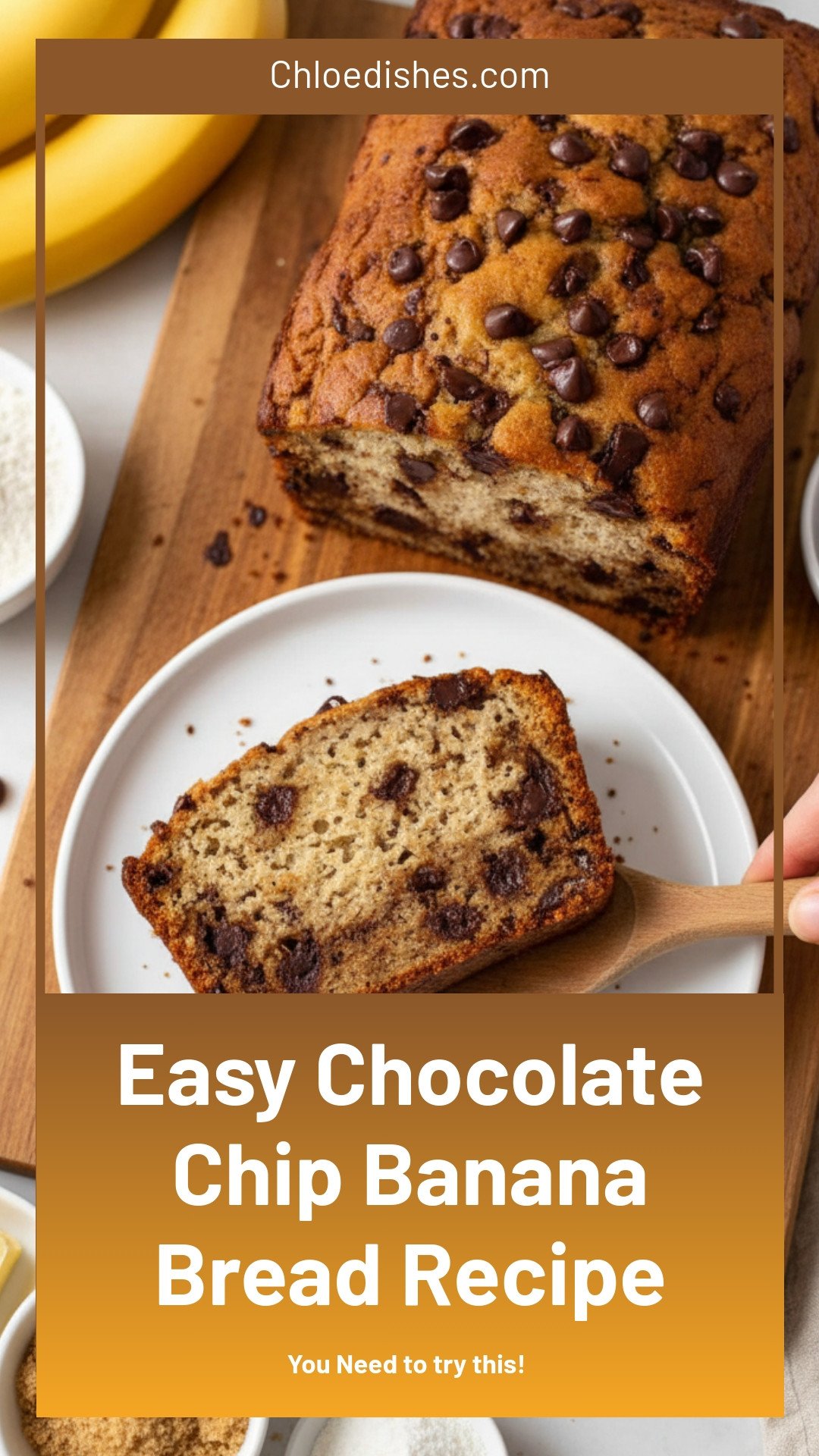 Chocolate Chip Banana Bread Recipe