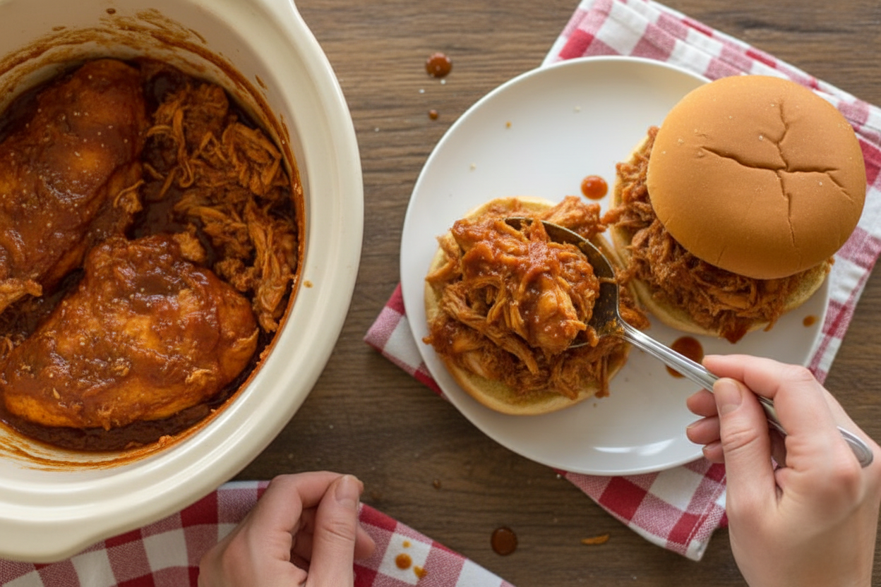 Easy Crockpot BBQ Chicken Recipe