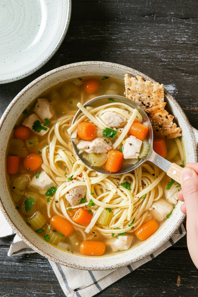Crockpot Chicken Noodle Soup