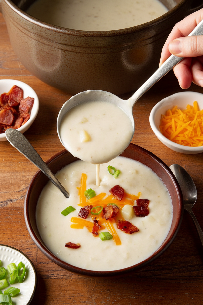 Easy Crockpot Potato Soup