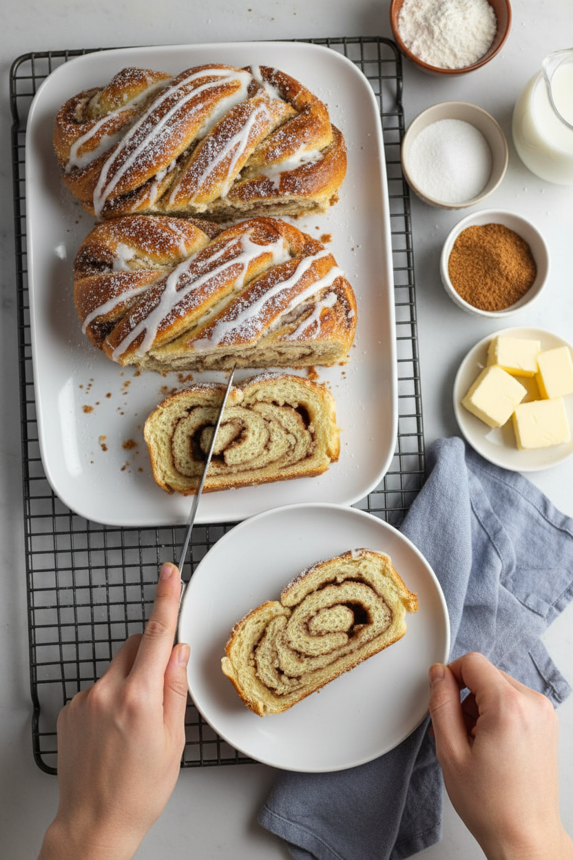 Easy and Fast Cinnamon Twist Loaf Recipe