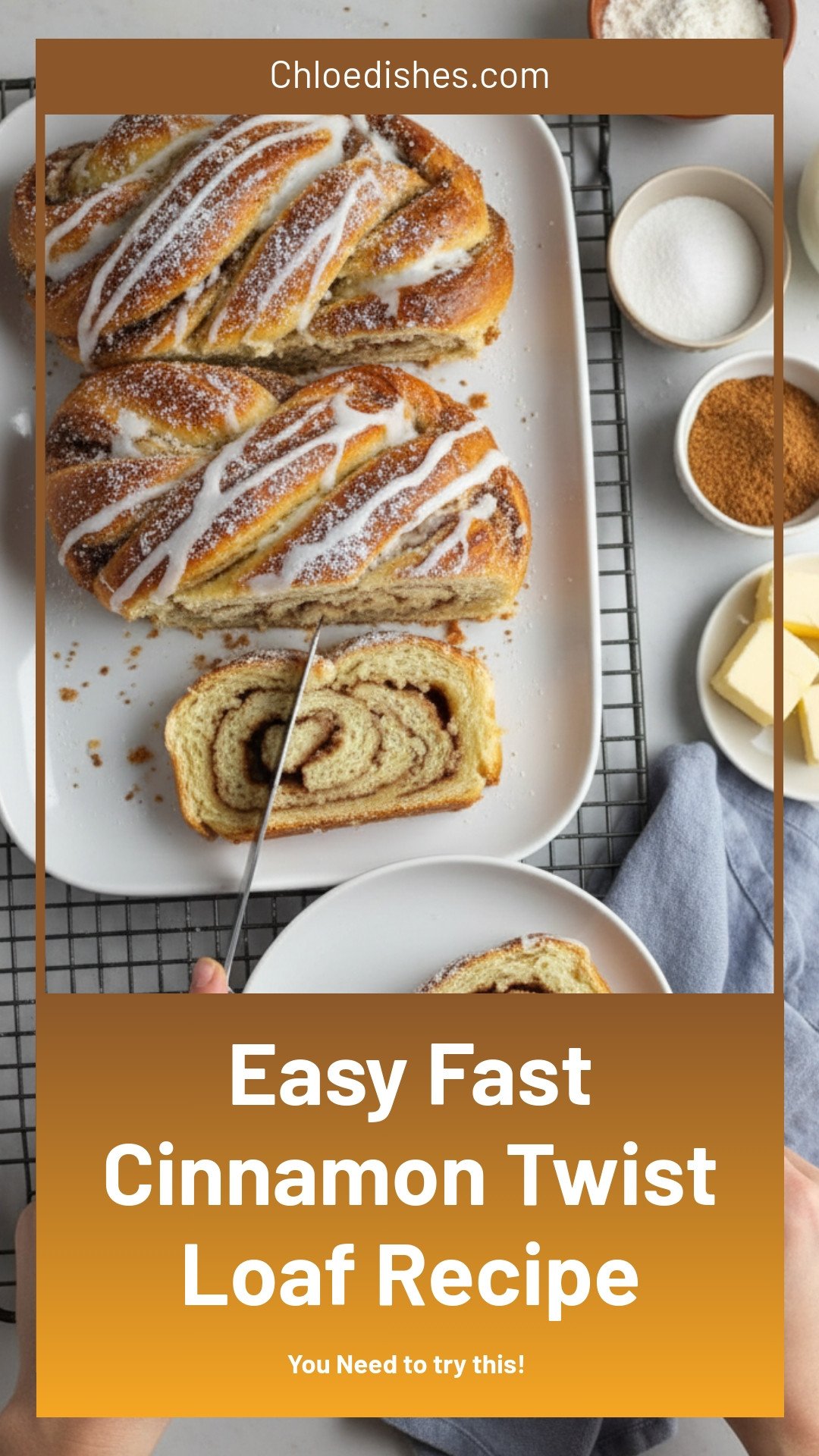 Easy and Fast Cinnamon Twist Loaf Recipe