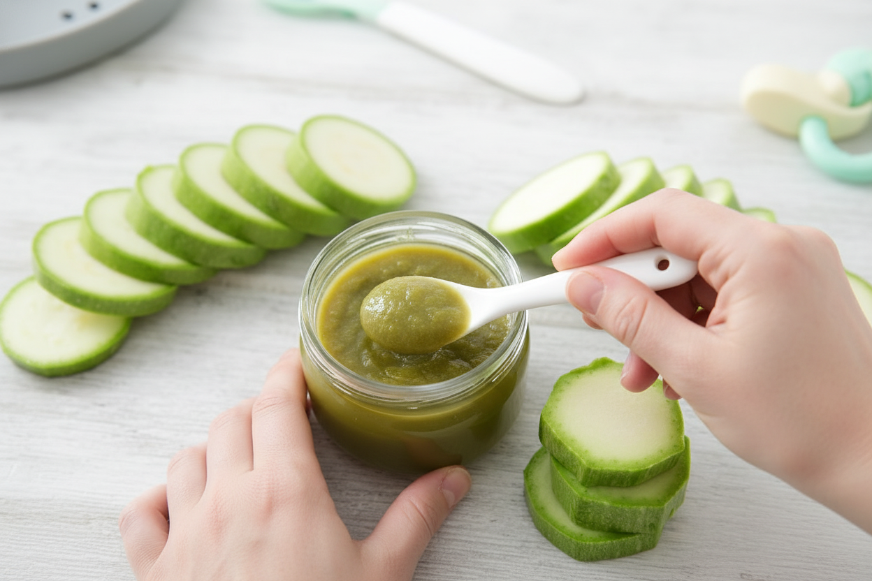 Easy Homemade Zucchini Baby Food Recipe