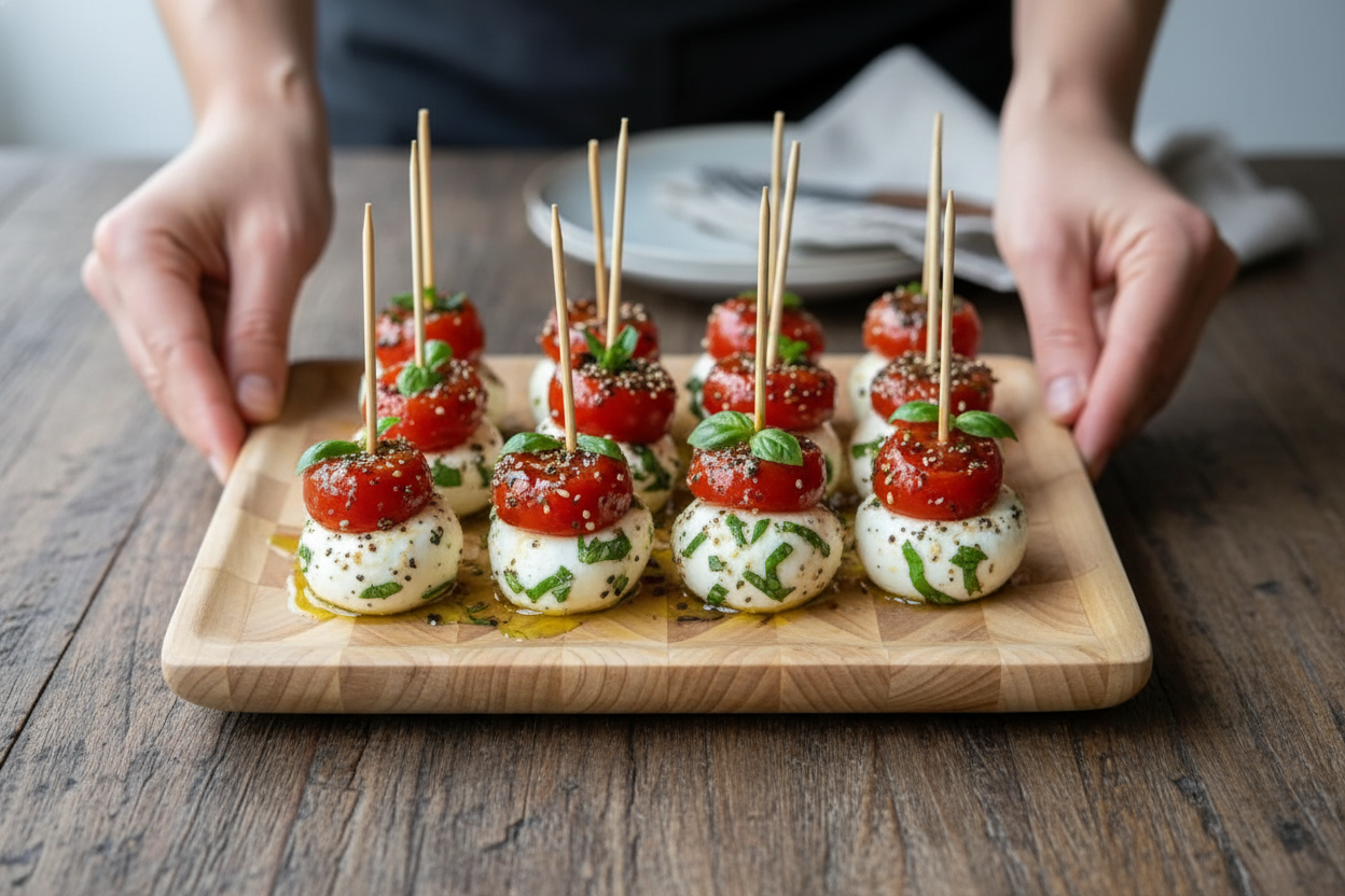 Easy Mini Caprese Bites Recipe