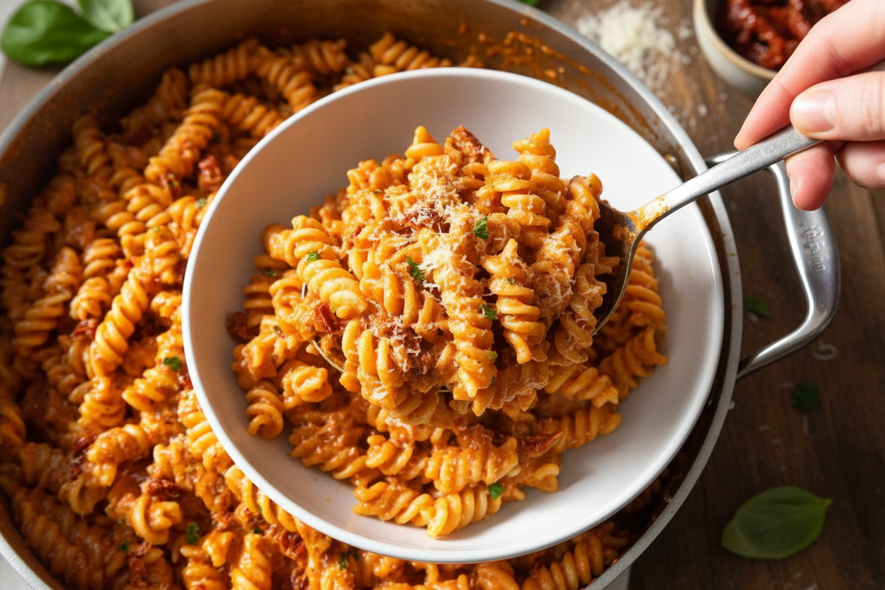 Easy One Pot Creamy Tomato Pasta Recipe