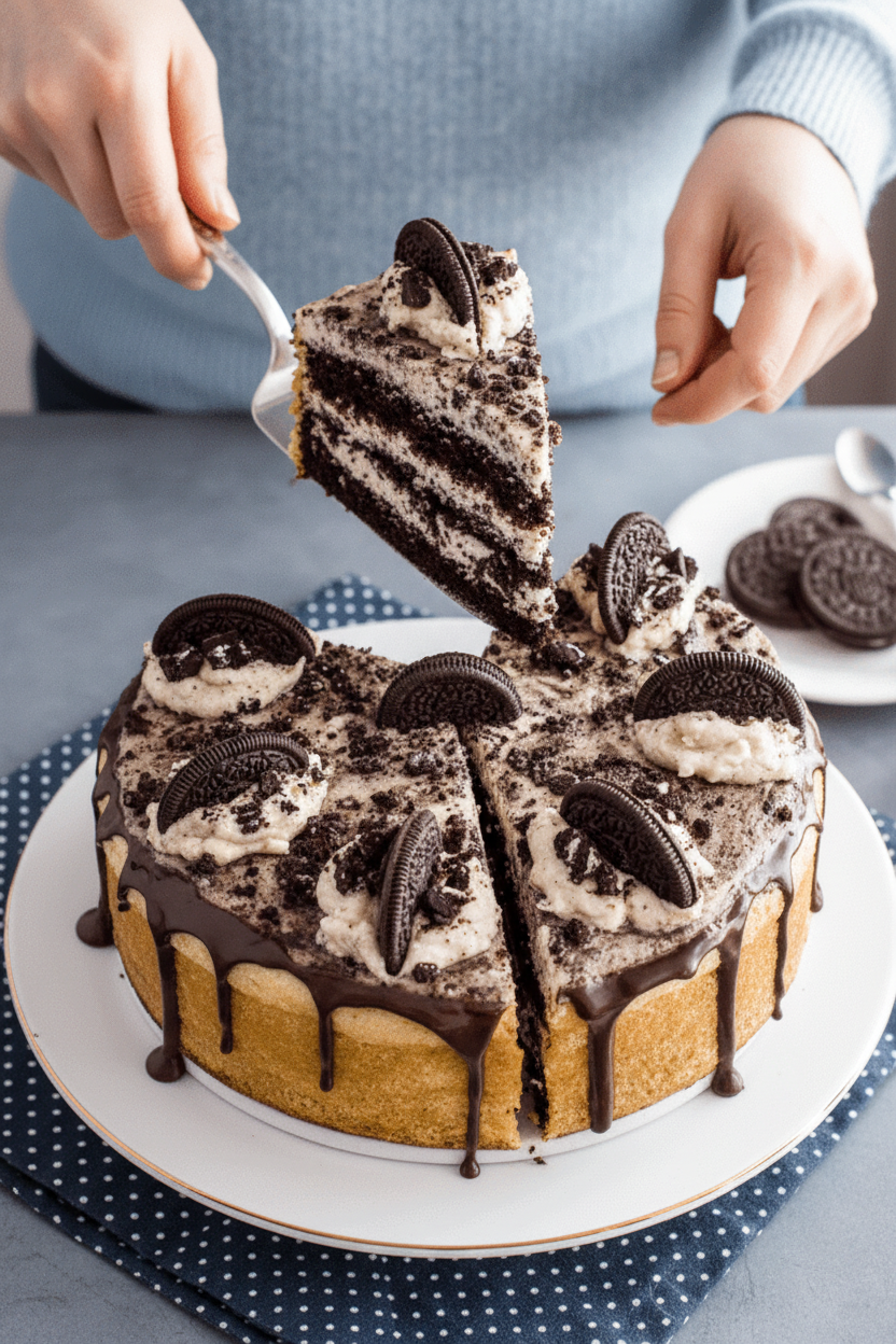 Oreo Cookie Cake Recipe