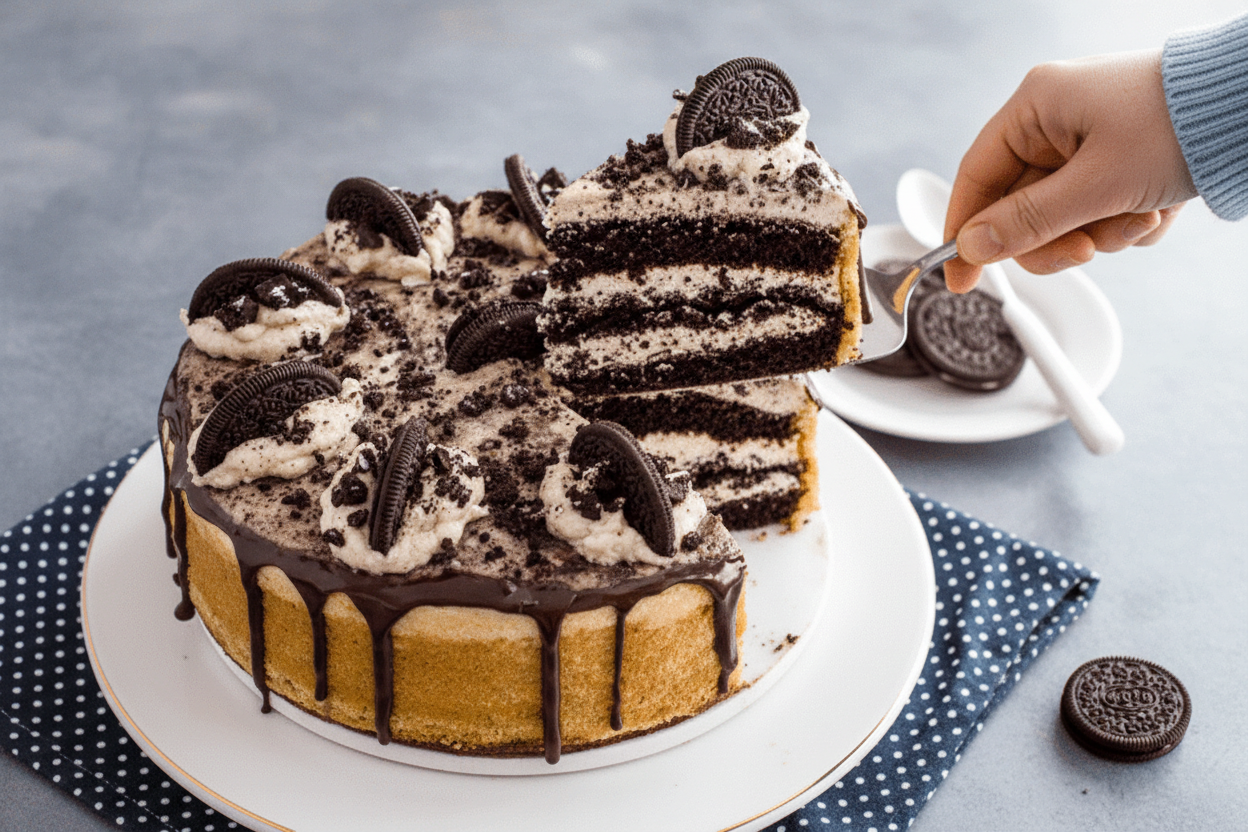 Easy Oreo Cookie Cake Recipe