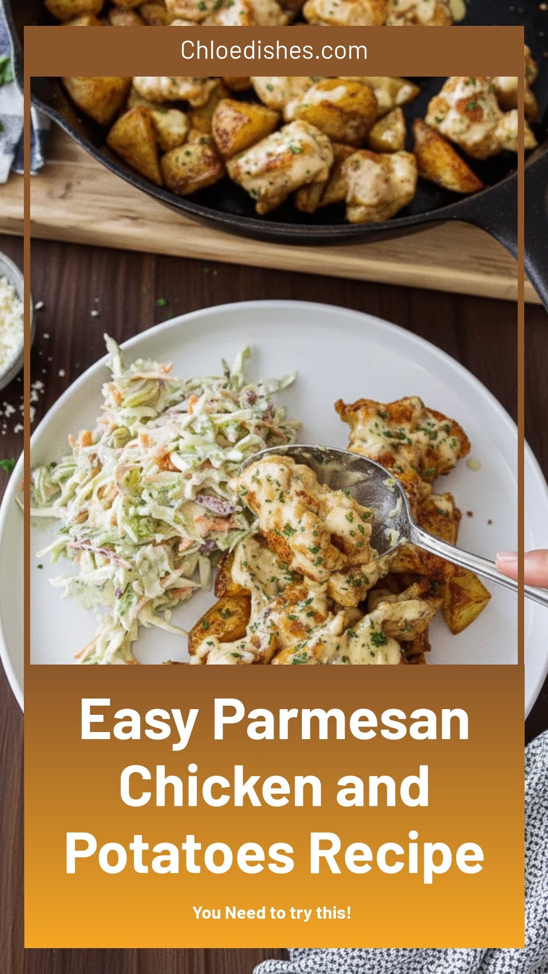 Easy Parmesan Chicken and Potatoes