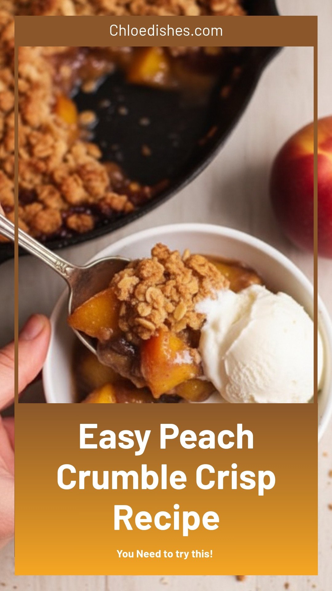 Easy Peach Crumble (Crisp)