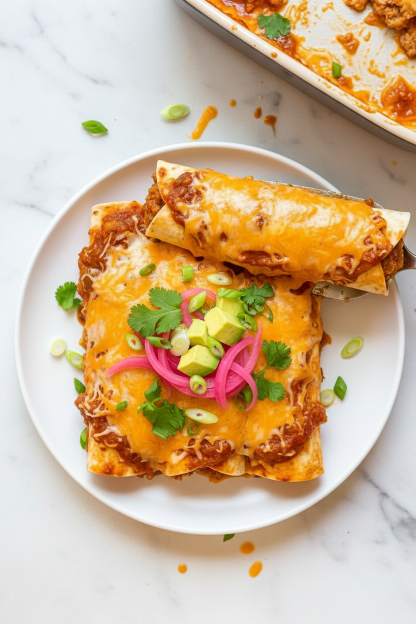5-ingredient Pork and Pineapple Enchiladas | Caroline Chambers