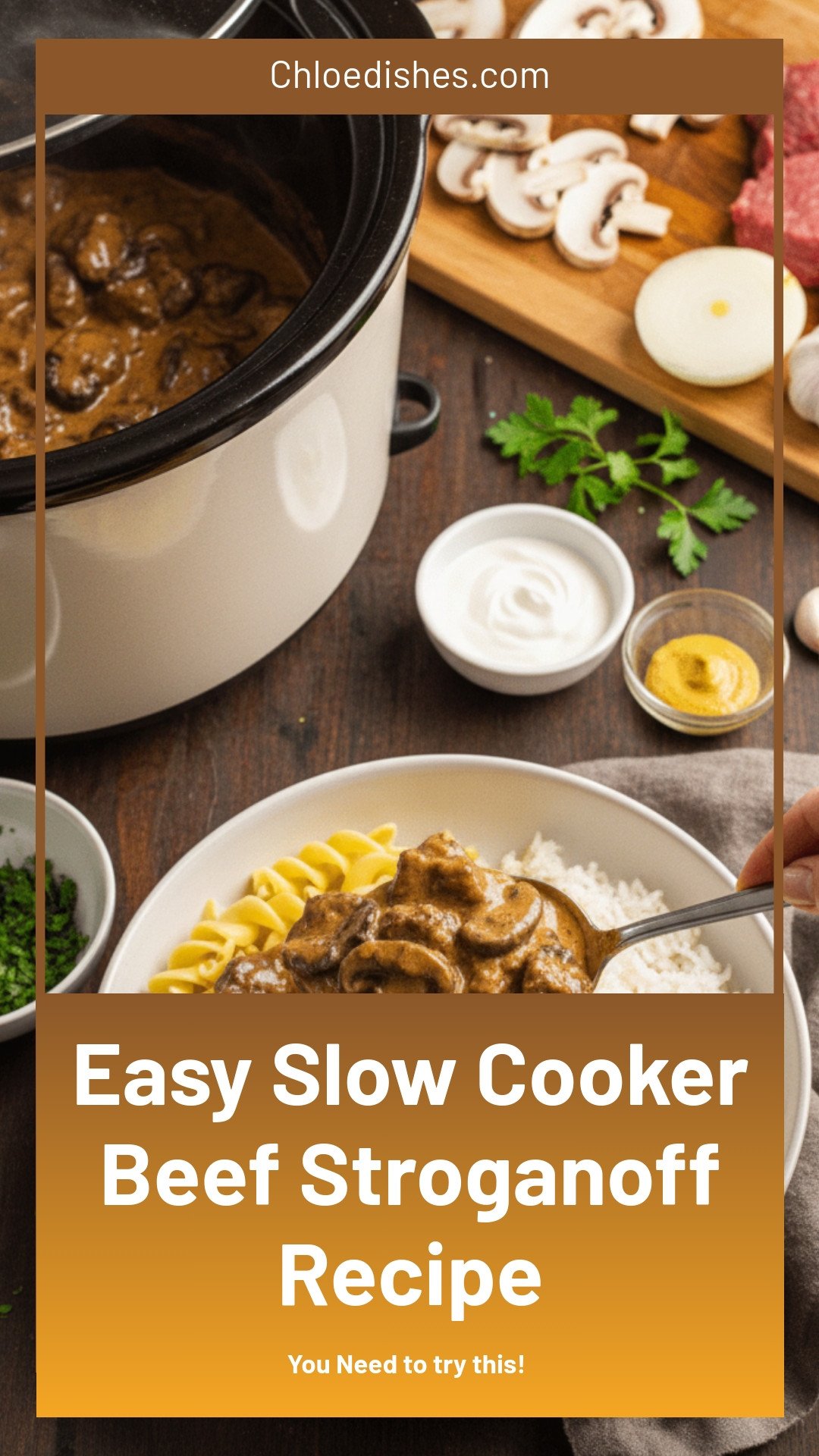 Slow Cooker Beef Stroganoff: Easy & Delicious
