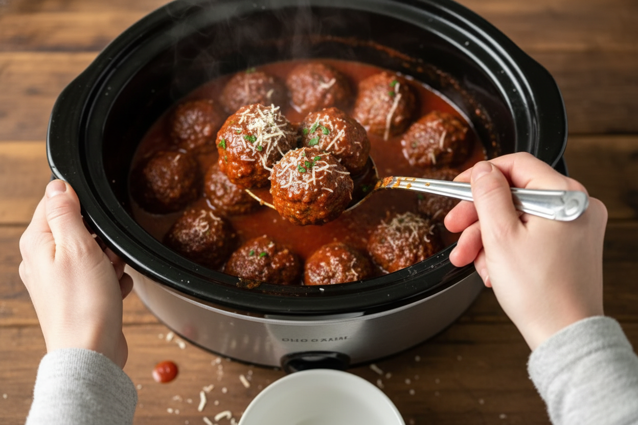 Easy Slow Cooker Meatballs for Parties