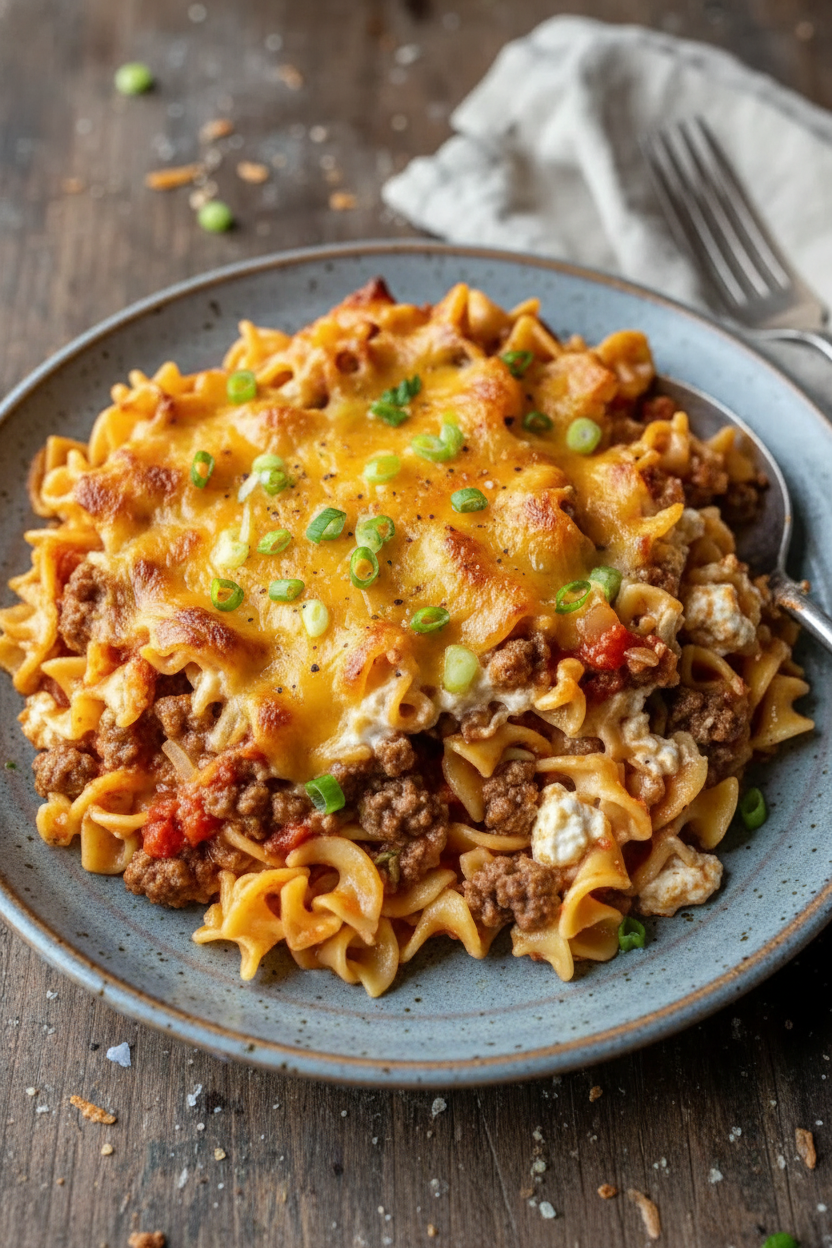 Sour Cream Beef Noodle Casserole