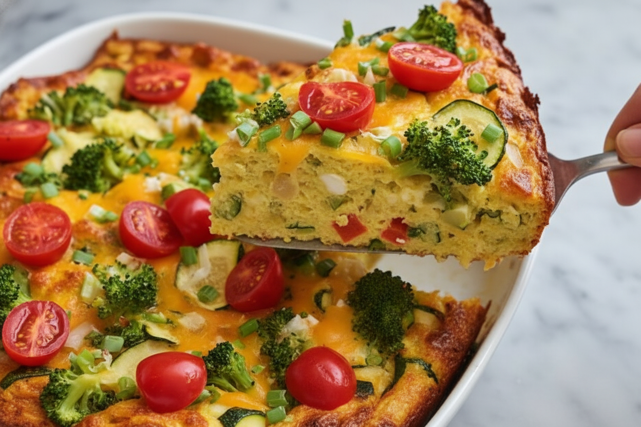 Easy Vegetable Breakfast Casserole Recipe