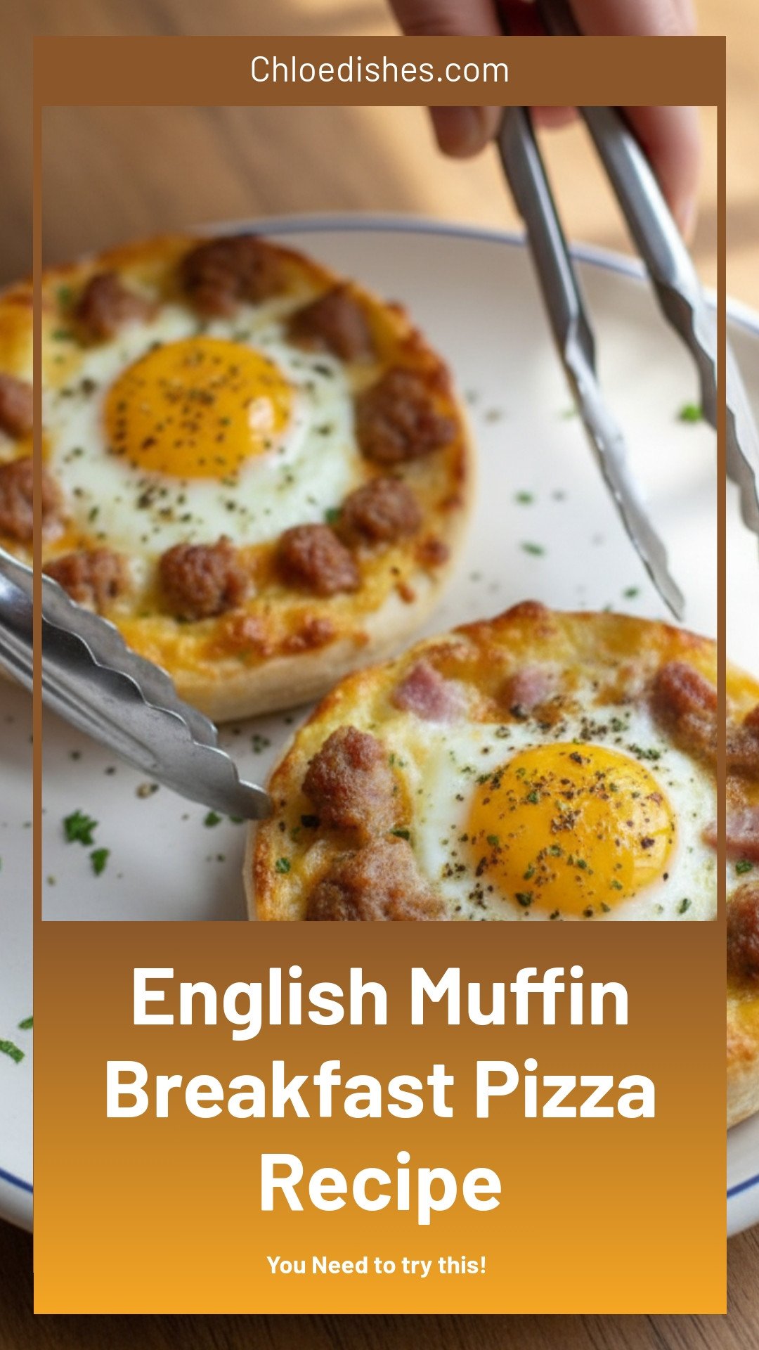 English Muffin Breakfast Pizza Recipe