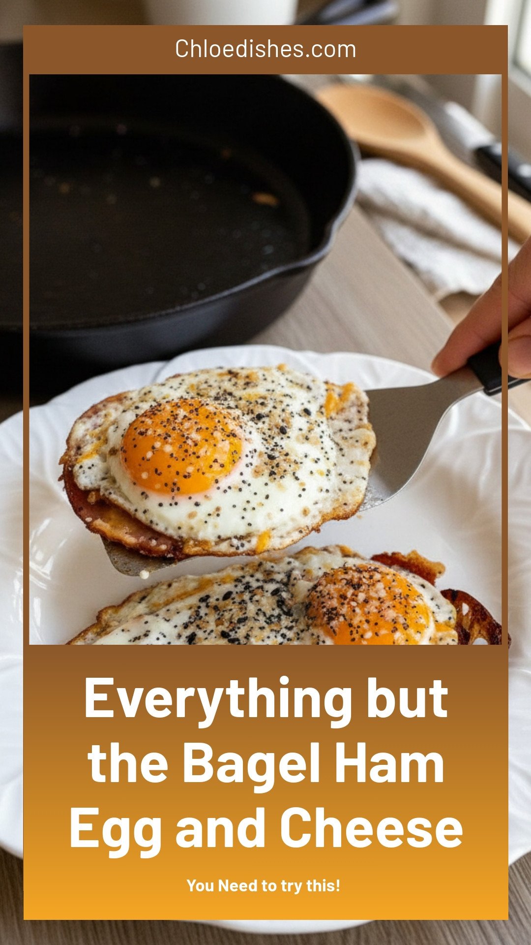 Everything but the Bagel Ham, Egg and Cheese | Caroline Chambers