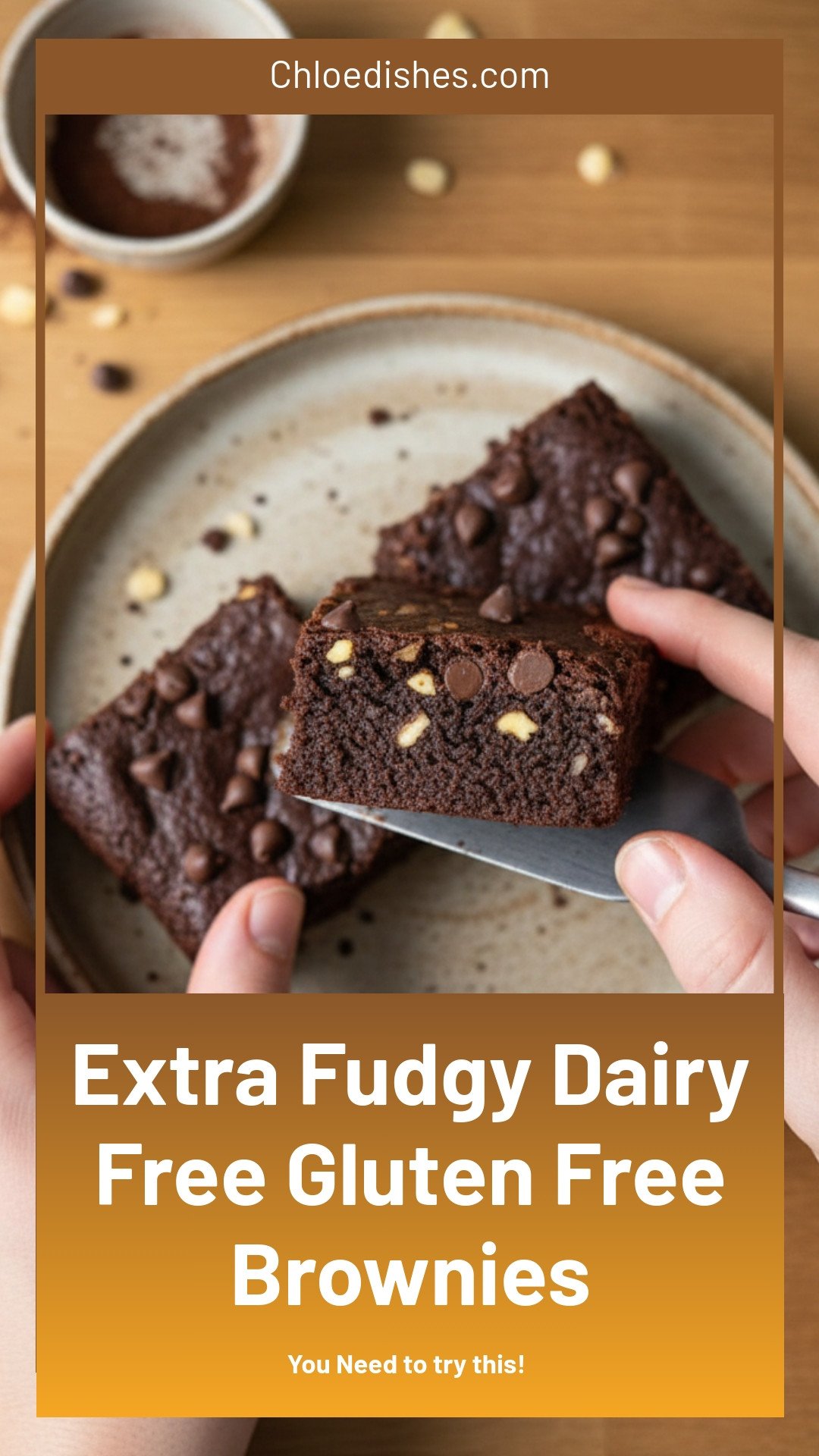 Dairy Free Gluten Free Brownies (Extra Fudgy)