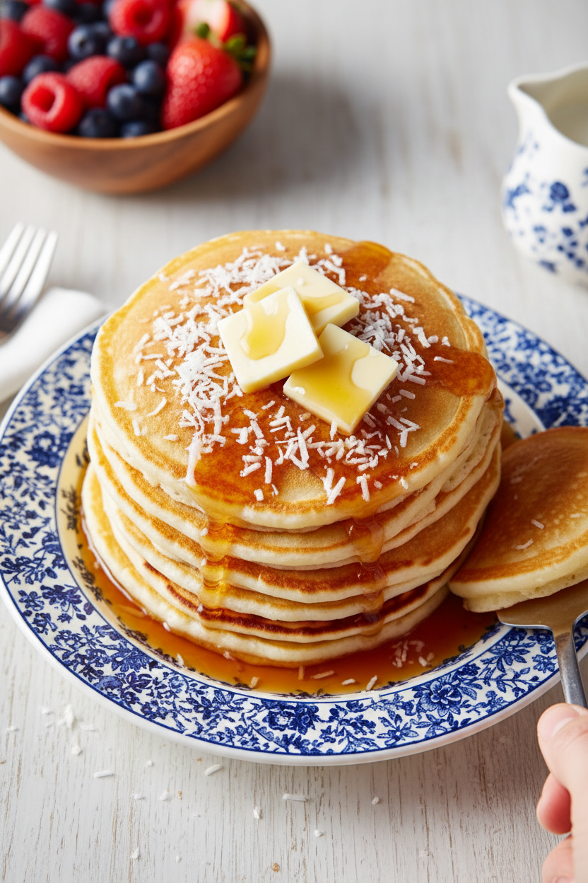 Coconut Cream Pancakes Recipe
