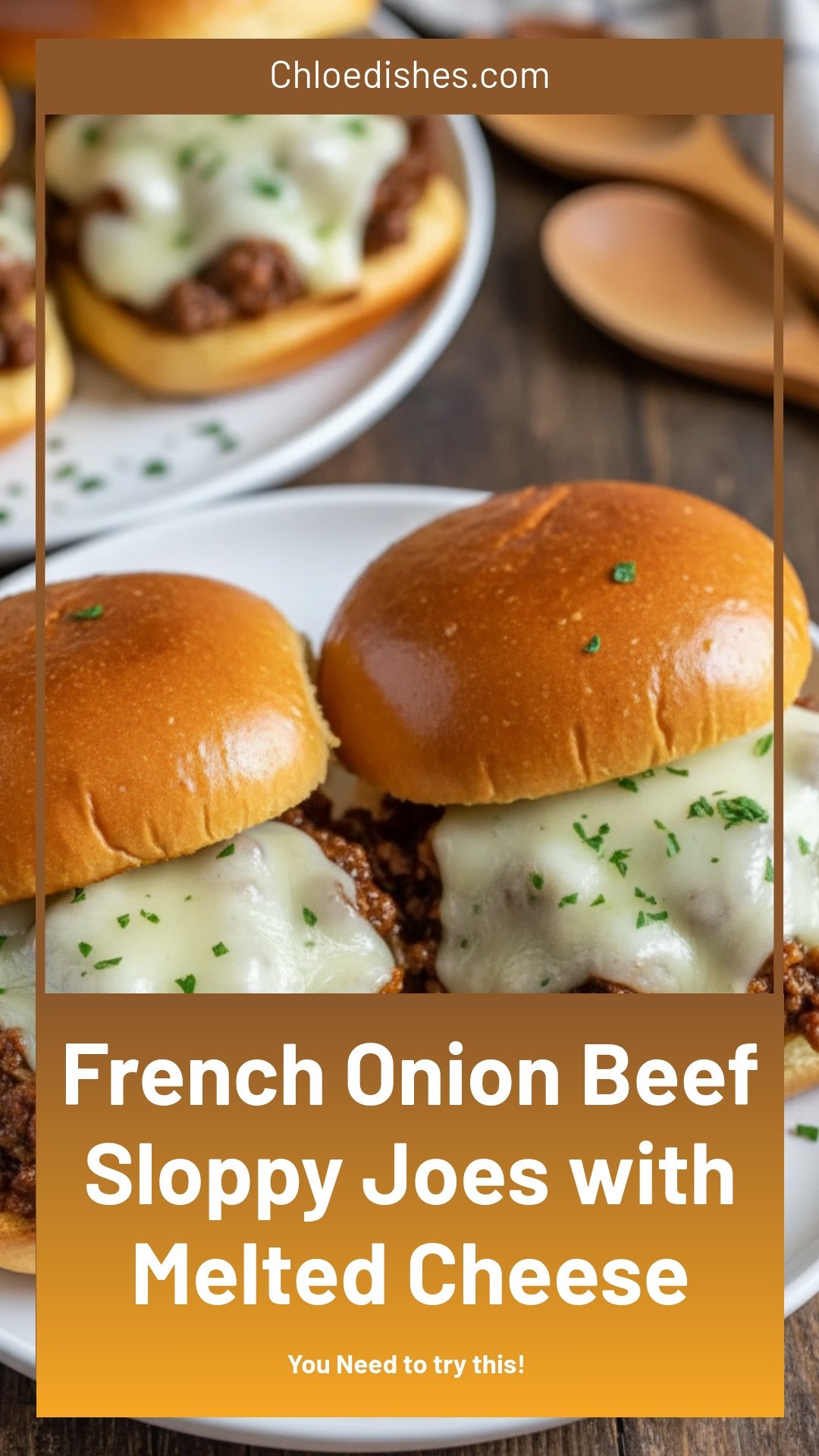 French Onion Beef Sloppy Joes with Melted Cheese