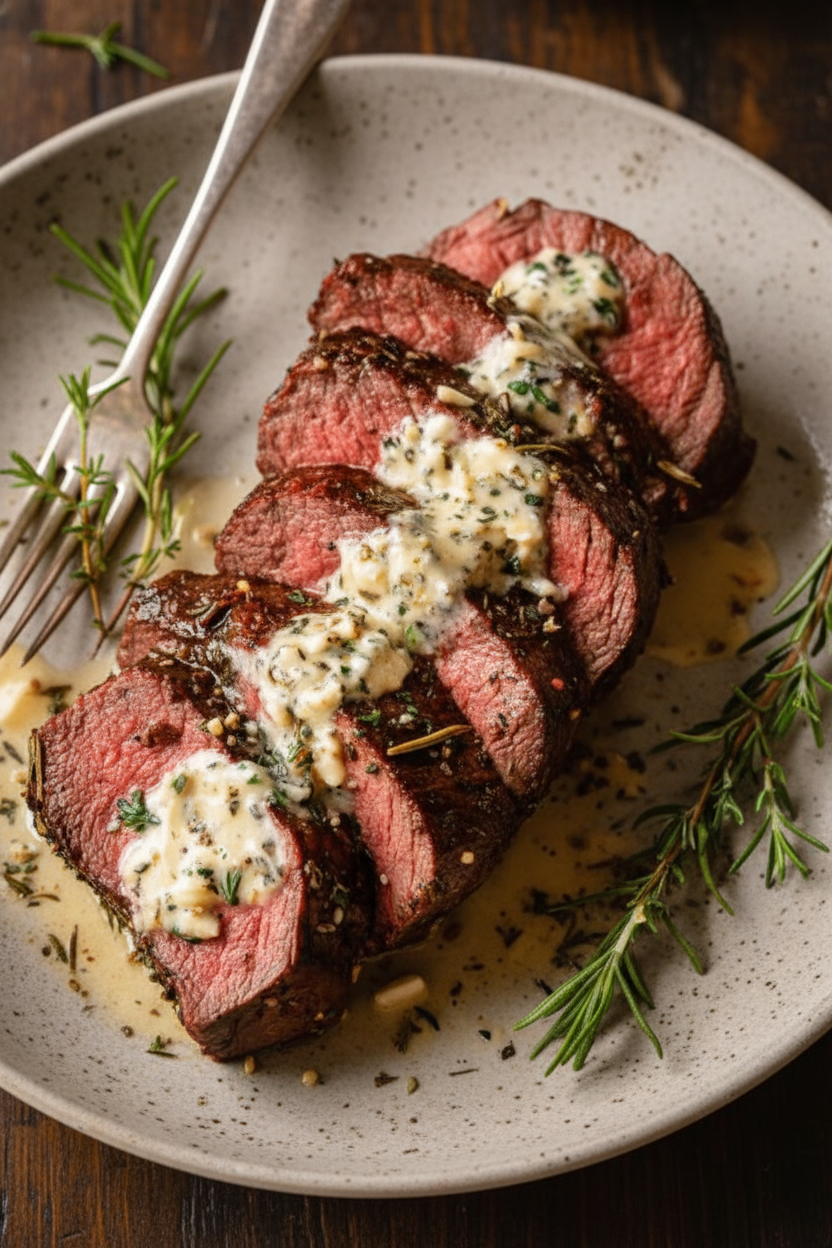 Garlic Butter Beef Tenderloin Recipe