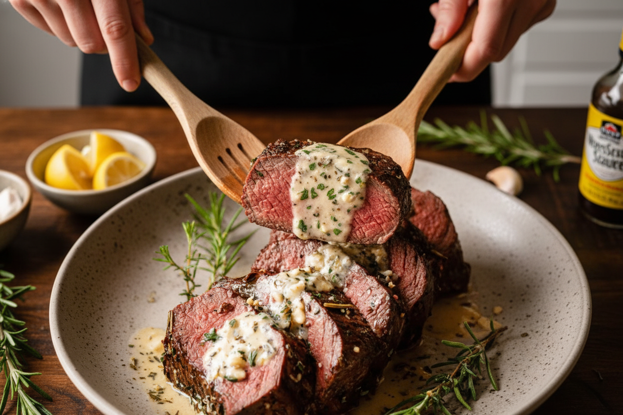 Garlic Butter Beef Tenderloin Recipe