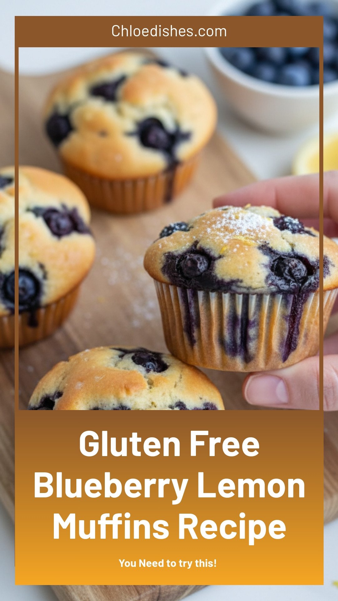 Blueberry Lemon Gluten Free Muffins