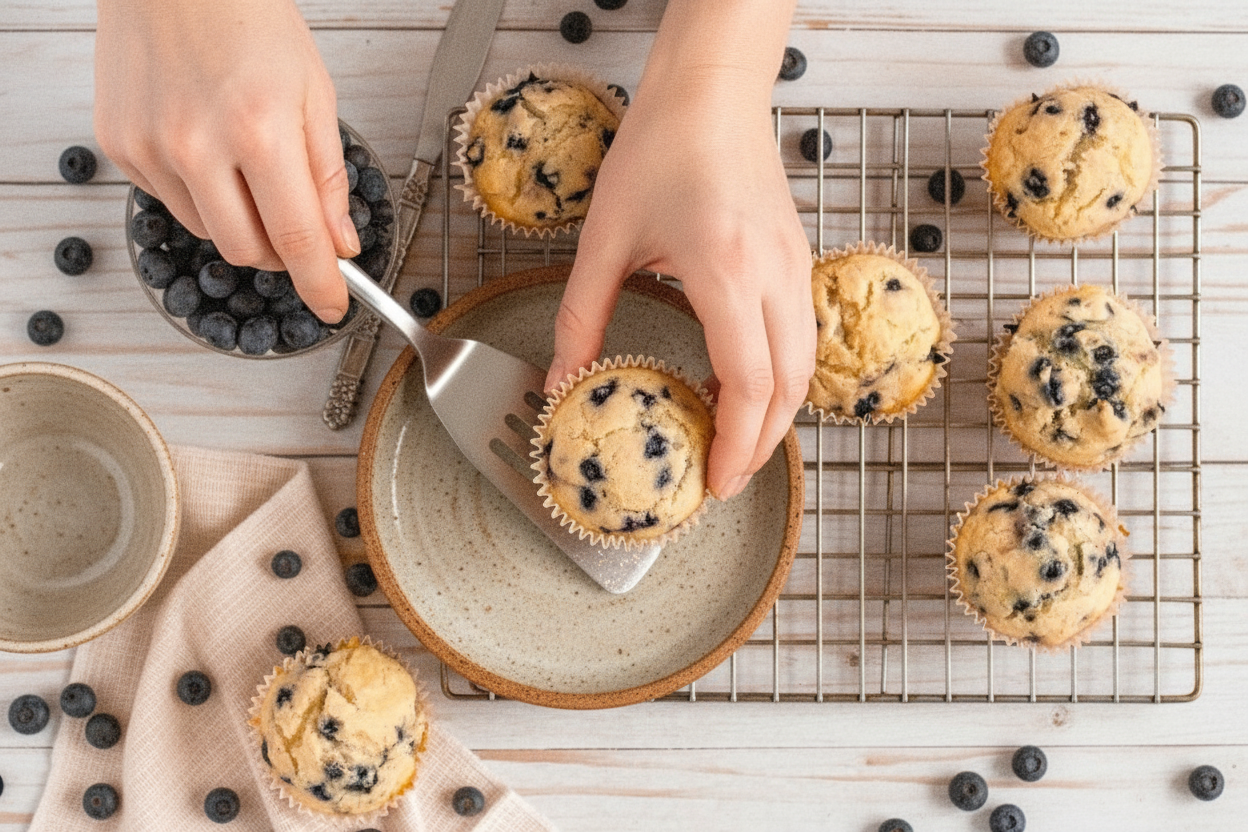 Gluten Free Dairy Free Blueberry Muffins