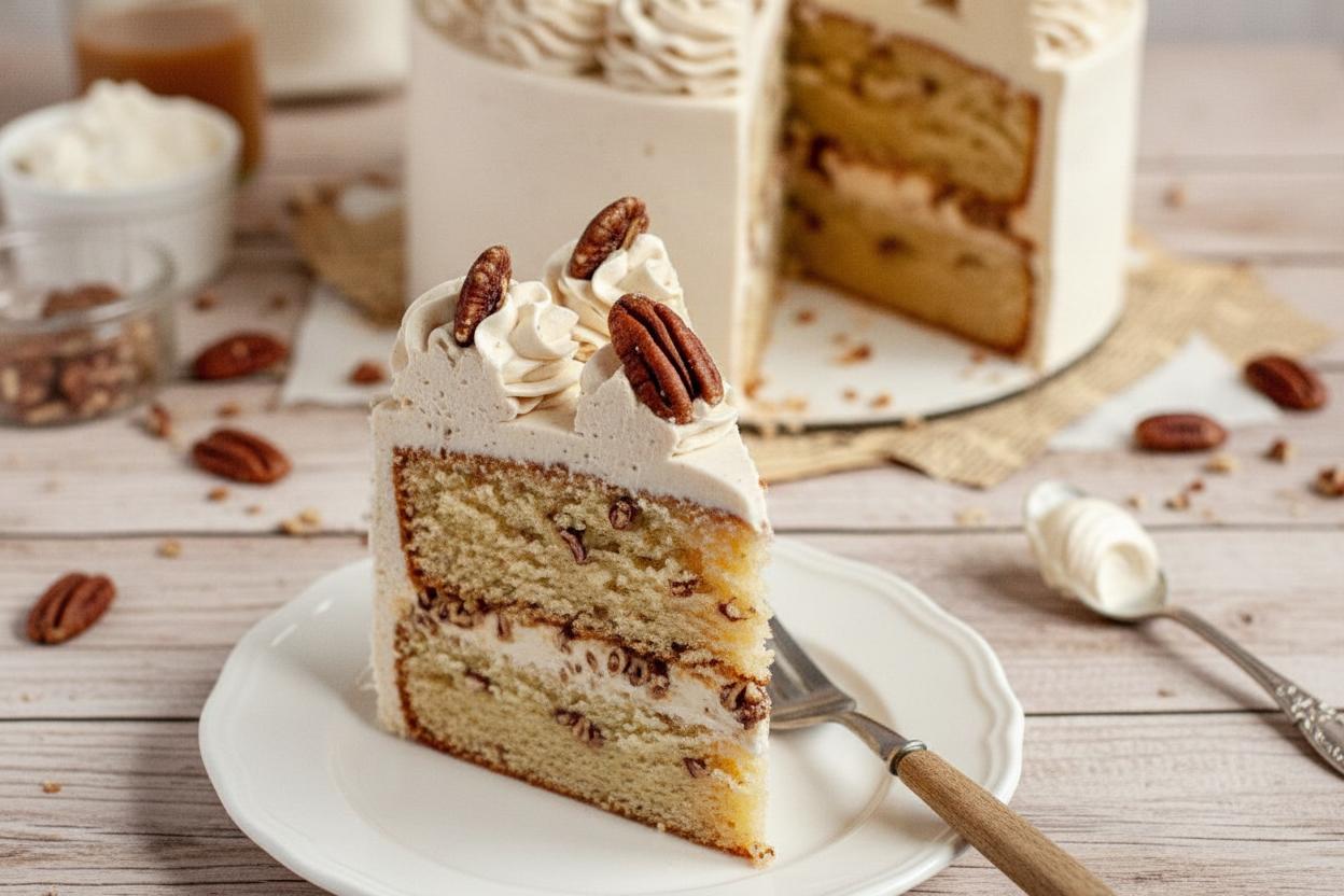Gluten-Free Dairy-Free Butter Pecan Cake Recipe